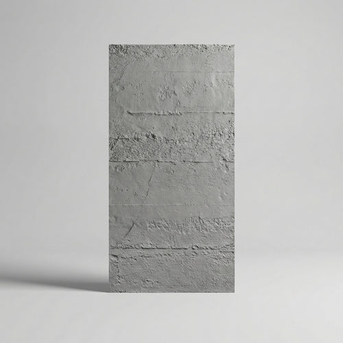 Panneau mural PVC effet béton brume gris 120x60 cm - revêtement mural décoratif VALROCHE