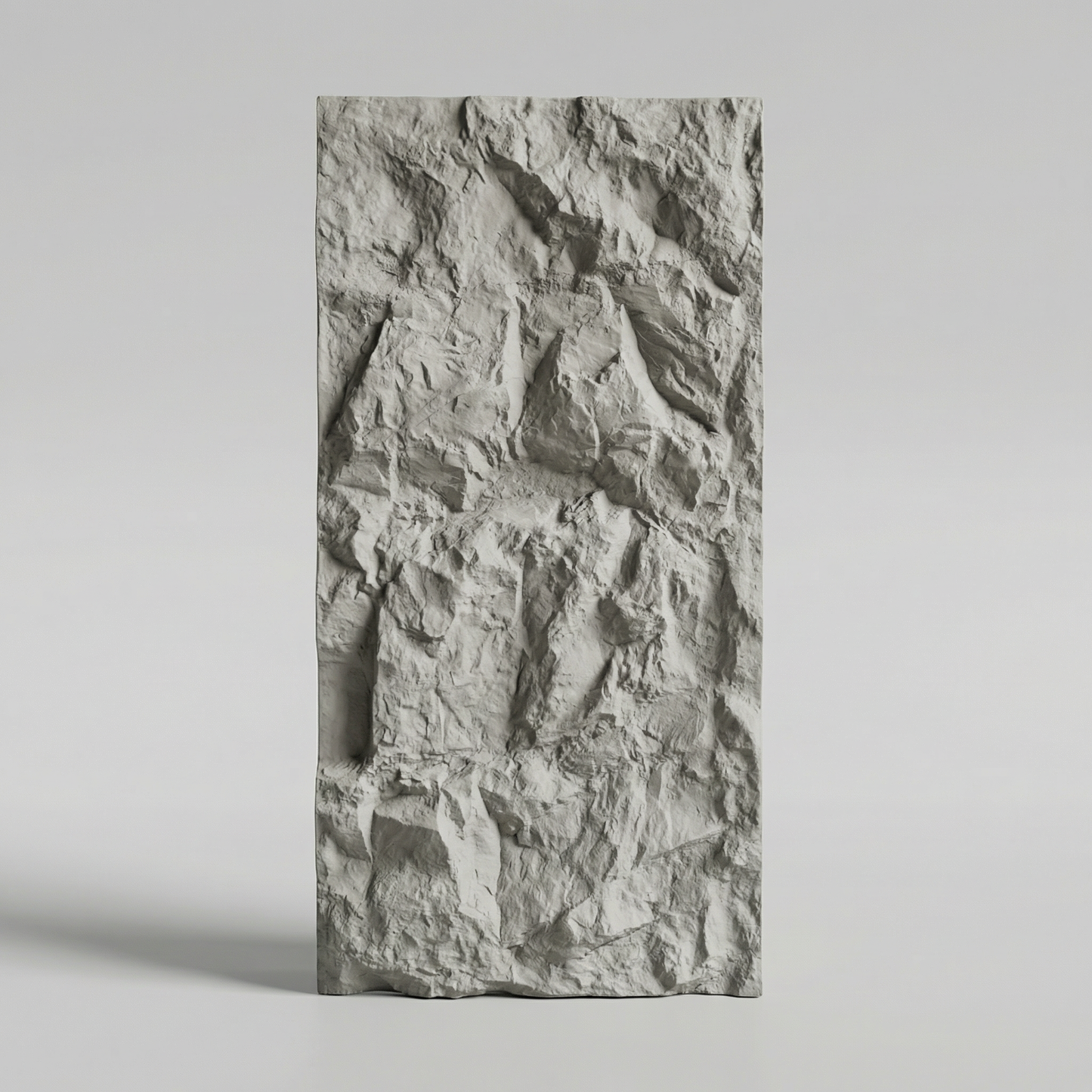 Panneau mural PVC effet pierre naturelle 3D Roche Alba 60x120 cm - texture rocheuse réaliste VALROCHE