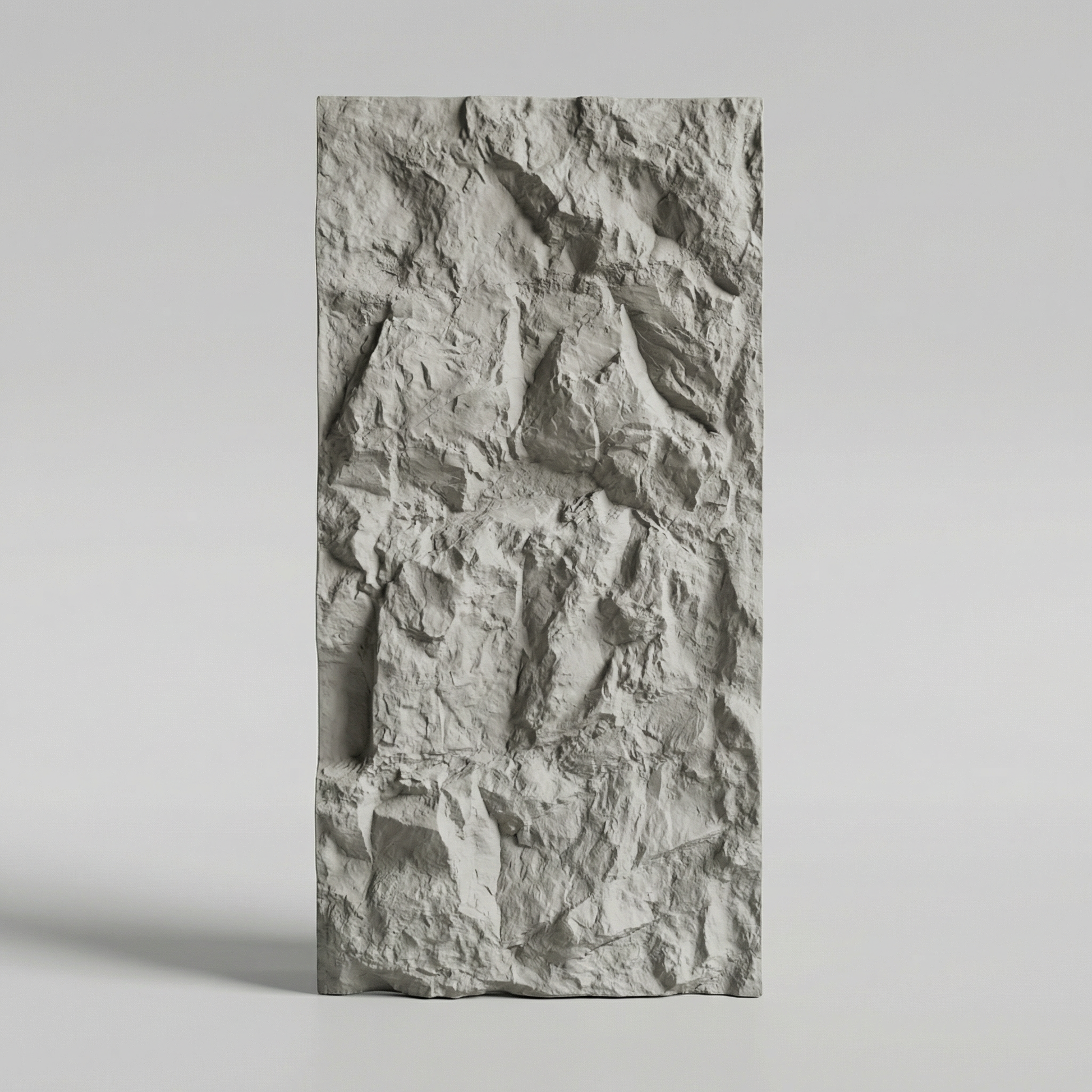Panneau mural PVC effet pierre naturelle 3D Roche Alba 60x120 cm - texture rocheuse réaliste VALROCHE