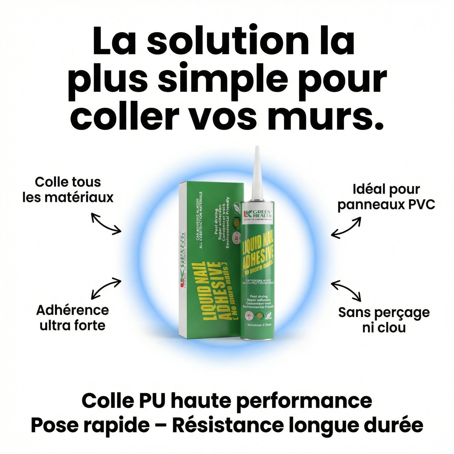 Colle PU Professionnelle 310ml – Multi-Supports