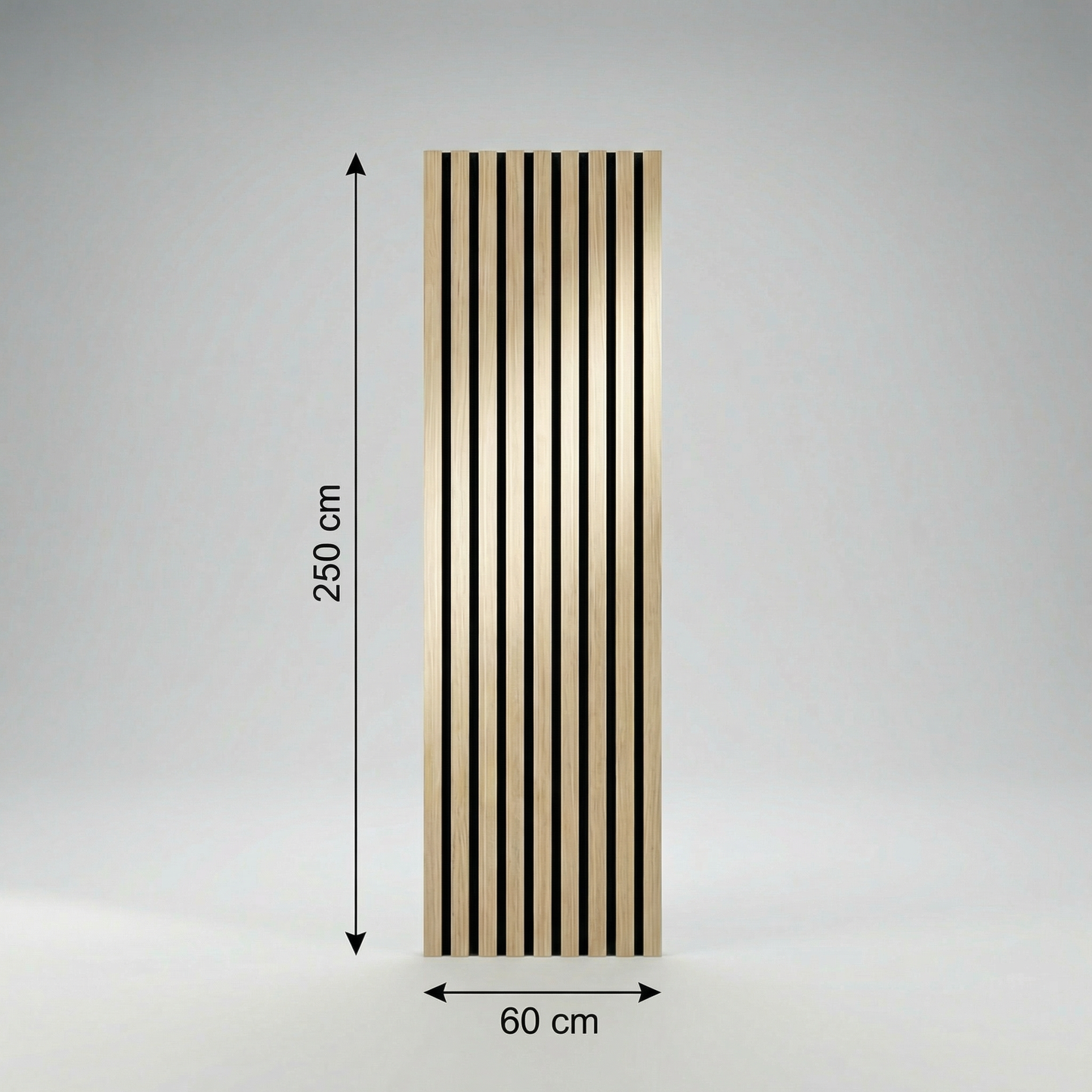 Panneau Acoustique Bois avec Feutrine – 250x60 cm