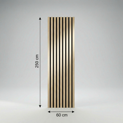 Panneau Acoustique Bois avec Feutrine – 250x60 cm