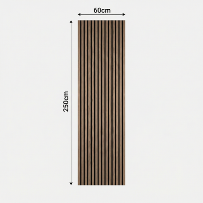 Panneau Acoustique Bois avec Feutrine – 250x60 cm