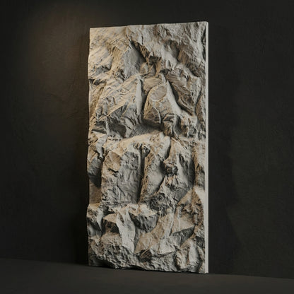 Panneau Mural PVC Effet Pierre Naturelle 3D Roche Alba – 60x120 cm