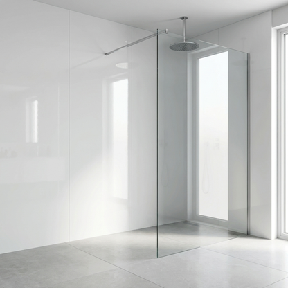 Panneau Mural PVC Effet Blanc Uni – 260x120 cm