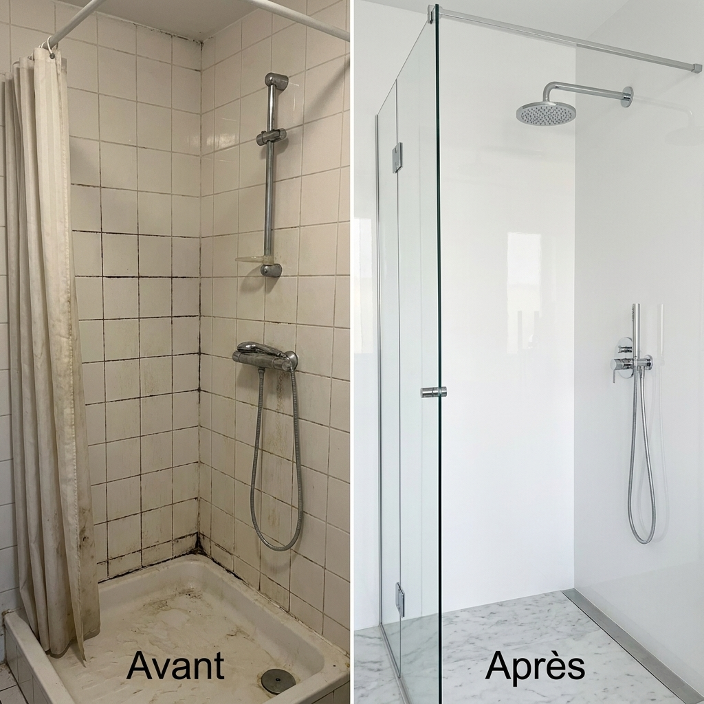 Panneau Mural PVC Effet Blanc Uni – 260x120 cm