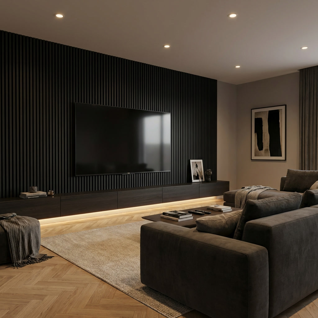 Panneau Acoustique Bois avec Feutrine – 250x60 cm
