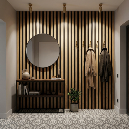 Panneau Acoustique Bois avec Feutrine – 250x60 cm