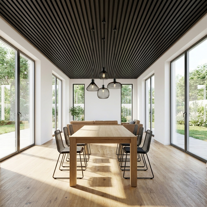 Panneau Acoustique Bois avec Feutrine – 250x60 cm