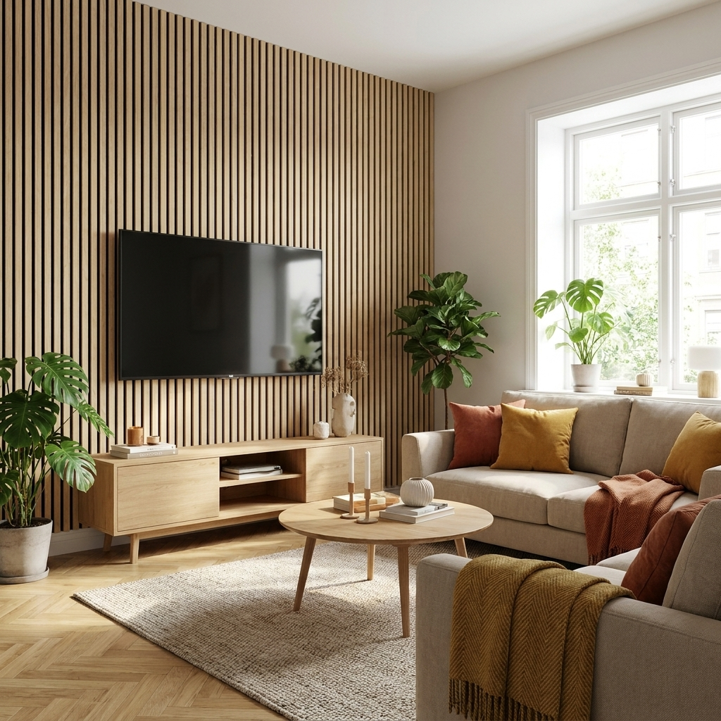 Panneau Acoustique Bois avec Feutrine – 250x60 cm