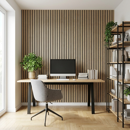 Panneau Acoustique Bois avec Feutrine – 250x60 cm