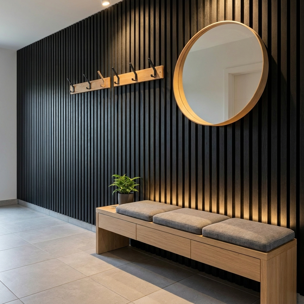 Panneau Acoustique Bois avec Feutrine – 250x60 cm
