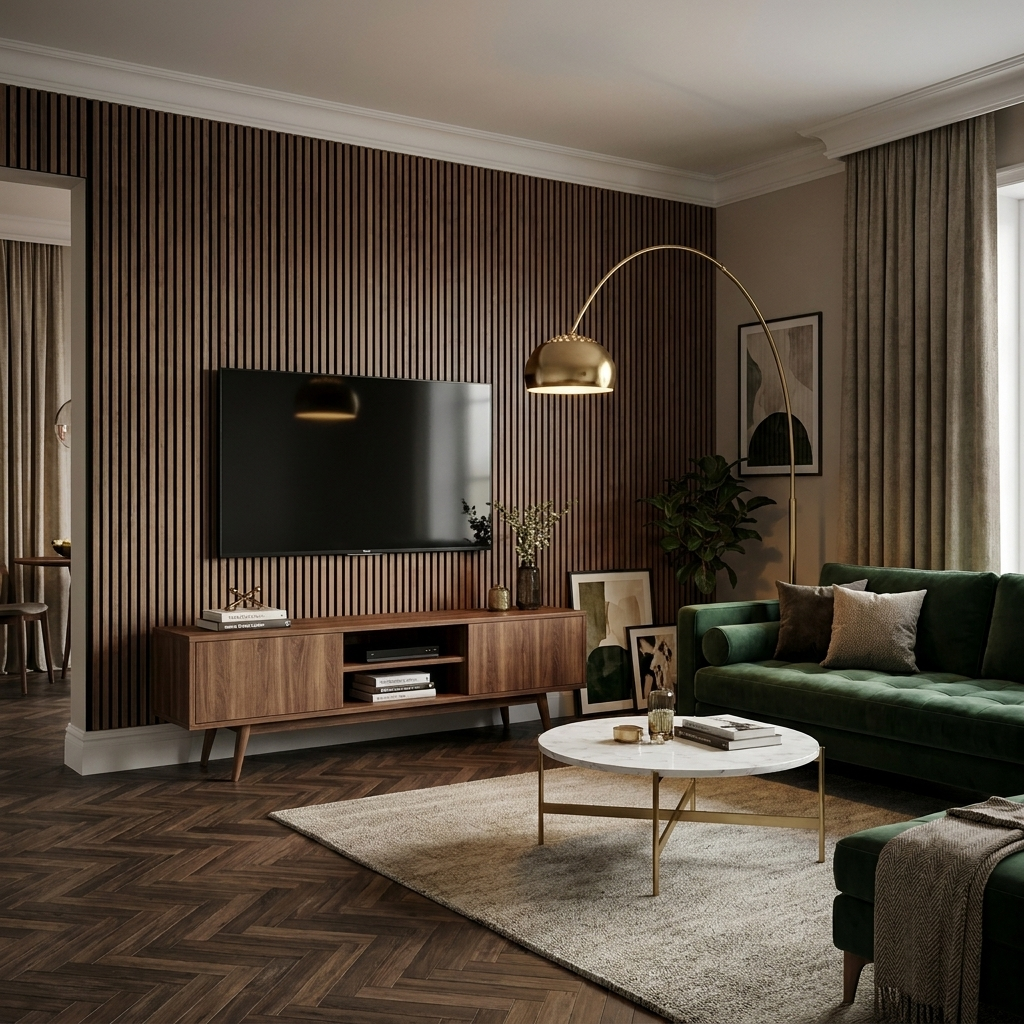 Panneau Acoustique Bois avec Feutrine – 250x60 cm