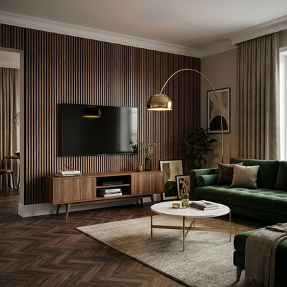 Panneau Acoustique Bois avec Feutrine – 250x60 cm