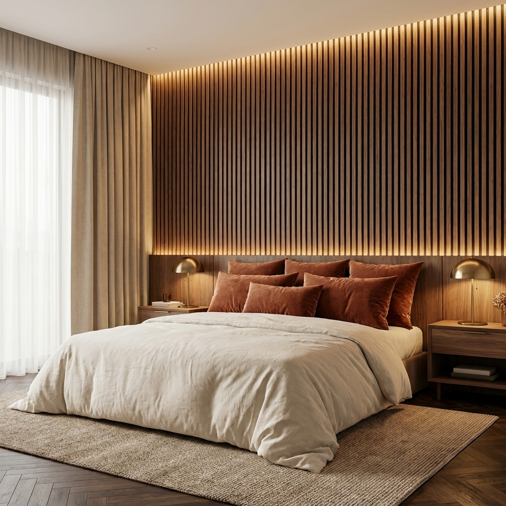 Panneau Acoustique Bois avec Feutrine – 250x60 cm