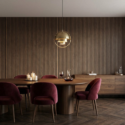 Panneau Acoustique Bois avec Feutrine – 250x60 cm